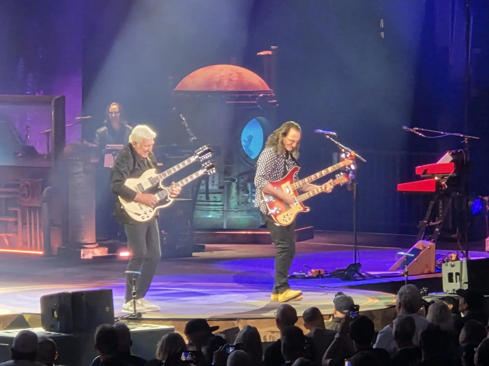 Alex Lifeson and Geddy Lee of Rush