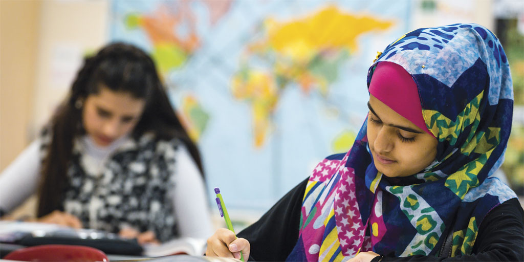 Refugees make up about half of the student population at Cleveland's Thomas Jefferson International Newcomers Academy. | PHOTOGRAPHED BY ANGELO MERENDINO