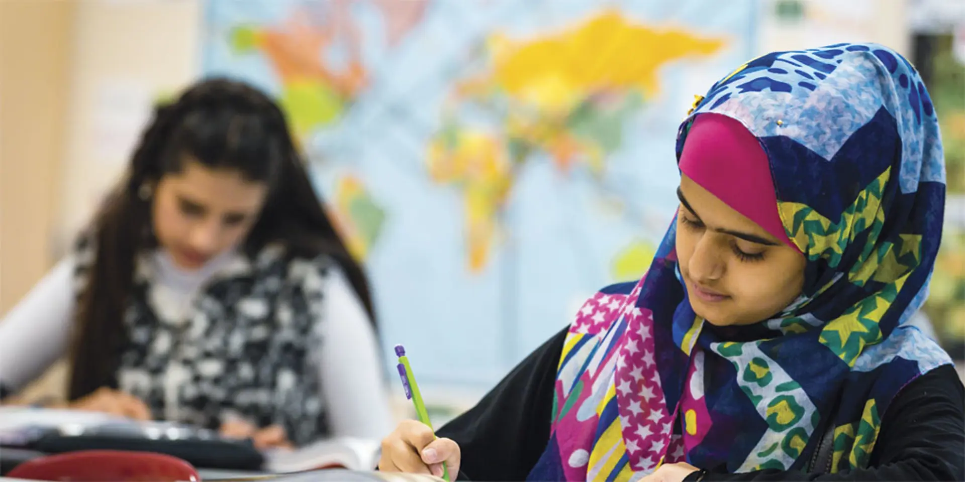 Refugees make up about half of the student population at Cleveland's Thomas Jefferson International Newcomers Academy. | PHOTOGRAPHED BY ANGELO MERENDINO