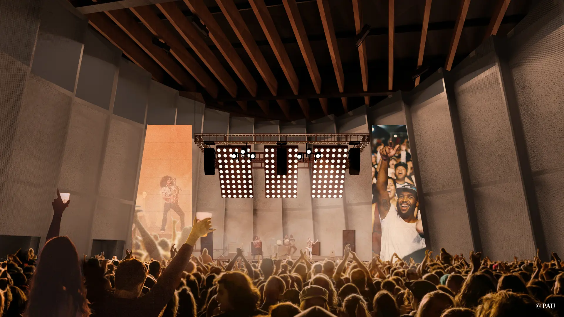 Interior music venue