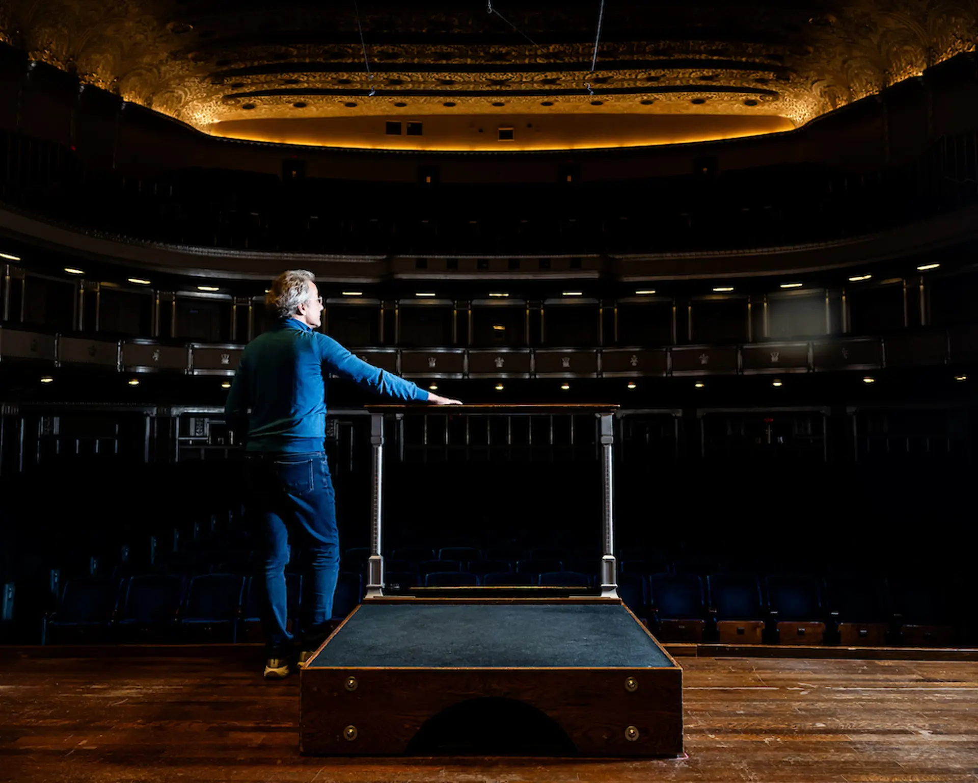 Franz Welser Most inside Severance Music Center