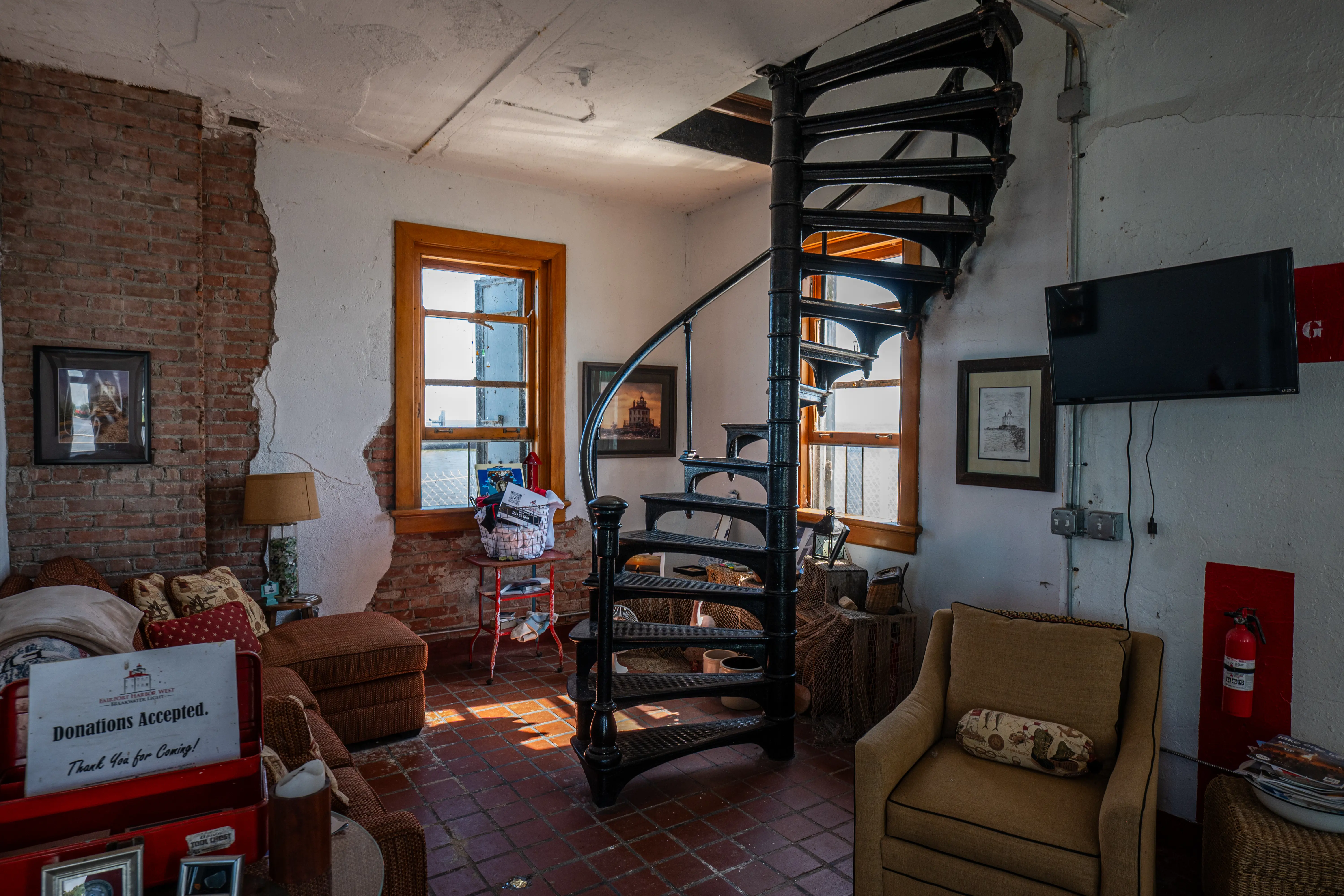 stairway of Fairport Harbor Lighthouse
