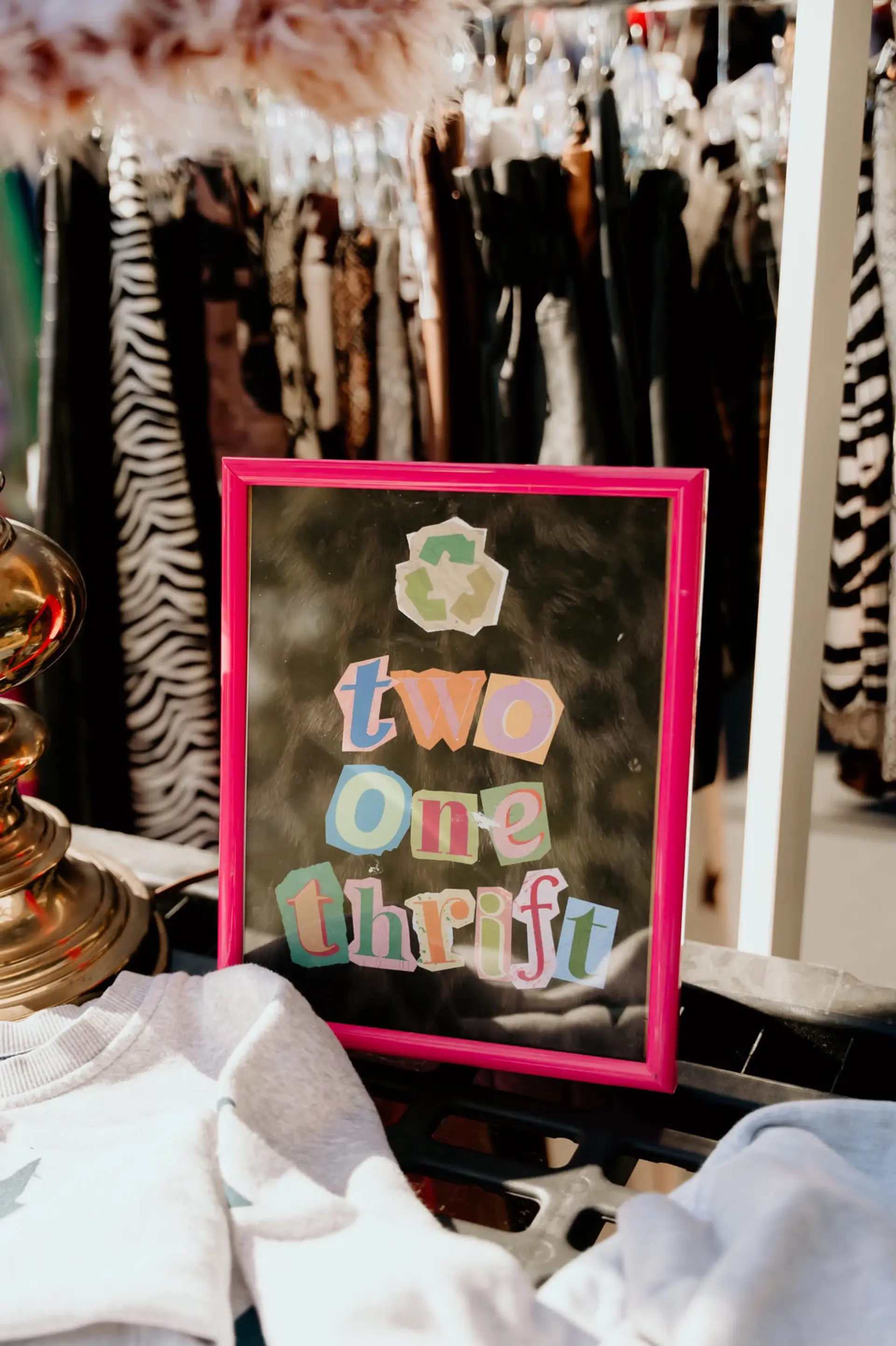Two One Thrift refreshed logo sign