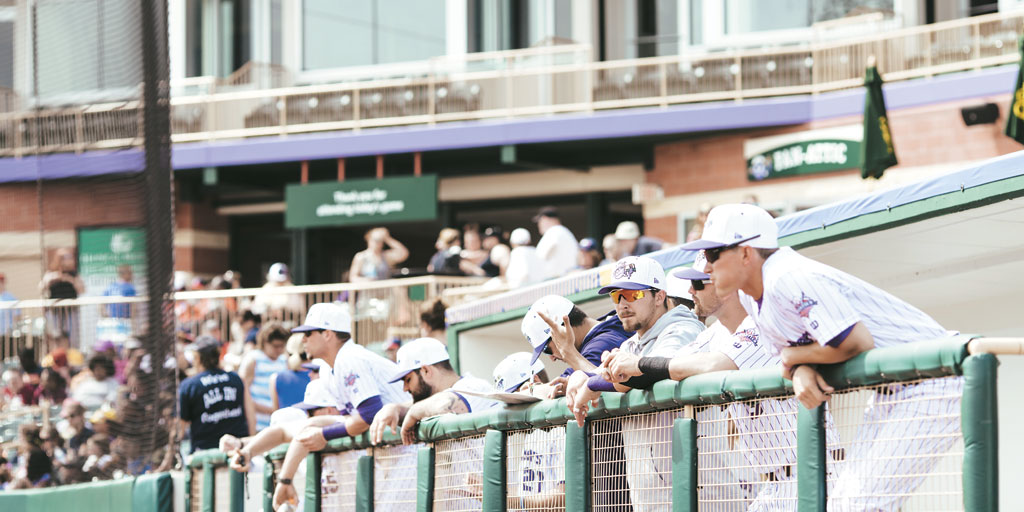 With a new angry grape logo, purple and white uniforms and wacky promotions, the Kramigs want to attract more fans to the 3,500-seat Sprenger Stadium in Avon.  