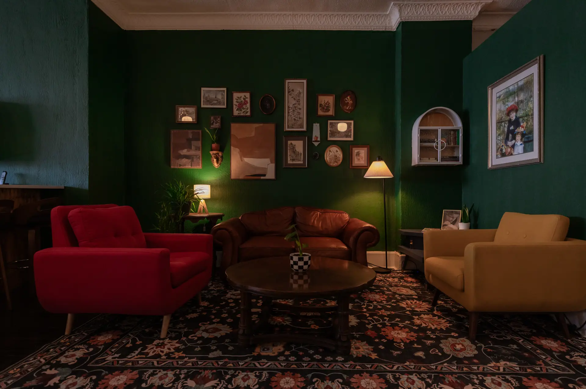 Seating and decor at Vessel Coffee Collaborative. | Photographed by Josh Dobay