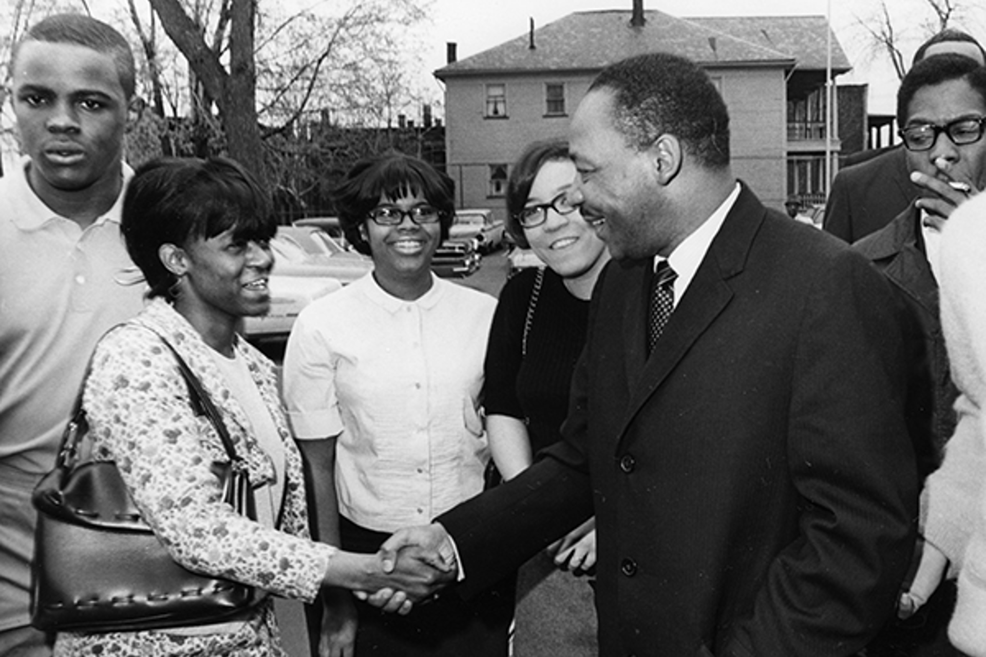 1967: Martin Luther King Jr. Visits Glenville High School