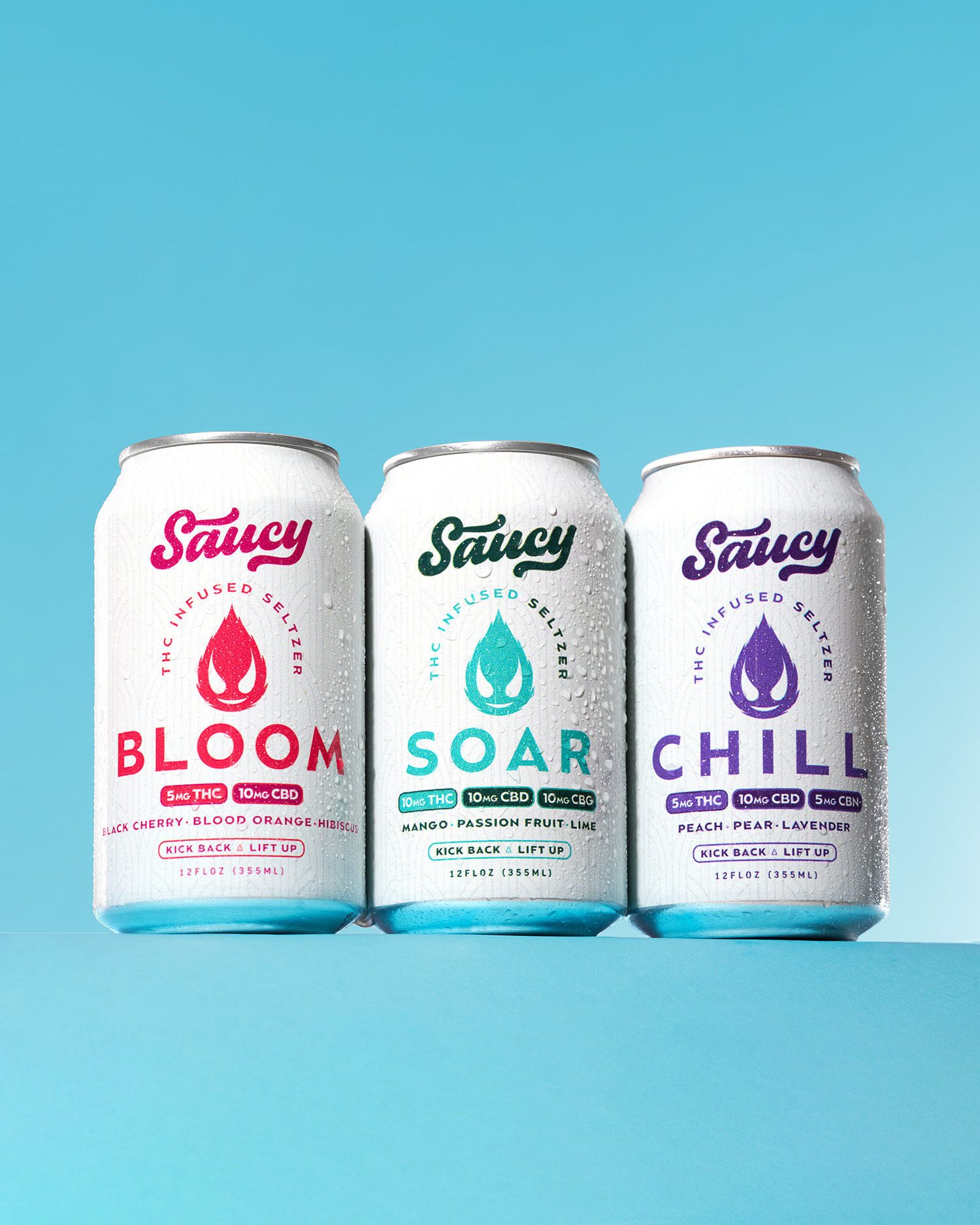Saucy Brew Works' line of THC-infused drinks. | Courtesy Saucy Brew Works