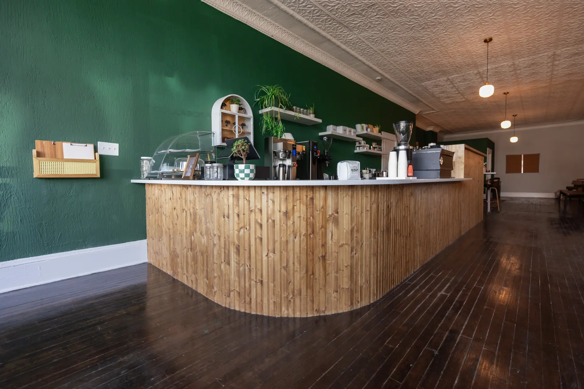 Coffee bar at Vessel Coffee Collaborative. | Photographed by Josh Dobay