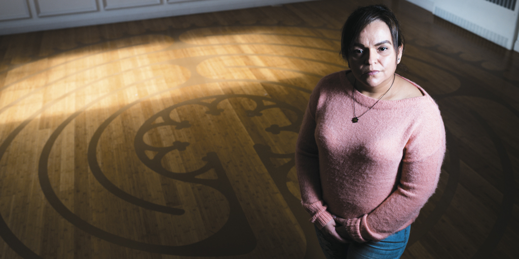 SHORTLY AFTER LEONOR GARCIA CAME TO FOREST HILL, SHE PRAYED IN THE LABYRINTH.