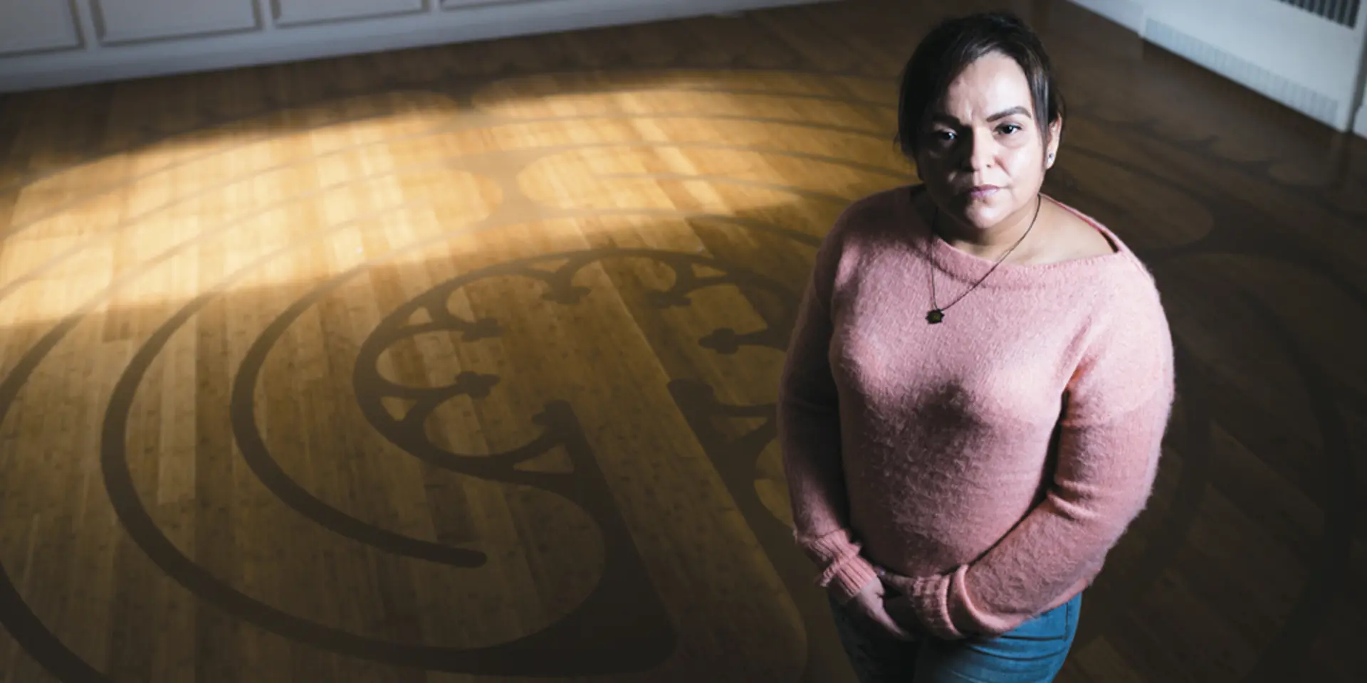 SHORTLY AFTER LEONOR GARCIA CAME TO FOREST HILL, SHE PRAYED IN THE LABYRINTH.