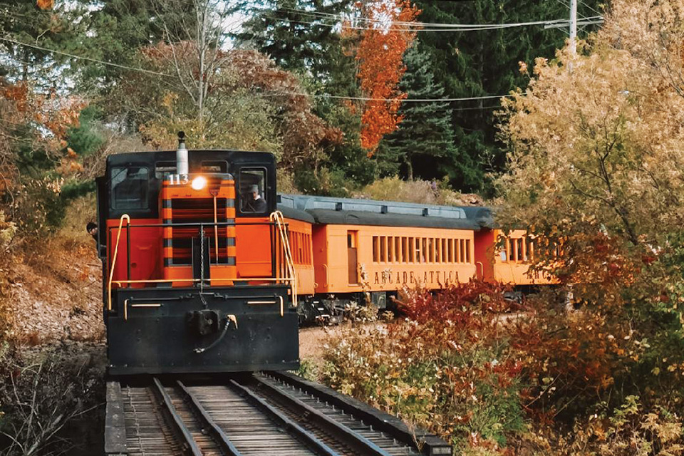 Arcade & Attica Railroad in Arcade, New York (photo courtesy of destination) Arcade & Attica Railroad in Arcade, New York (photo courtesy of destination)