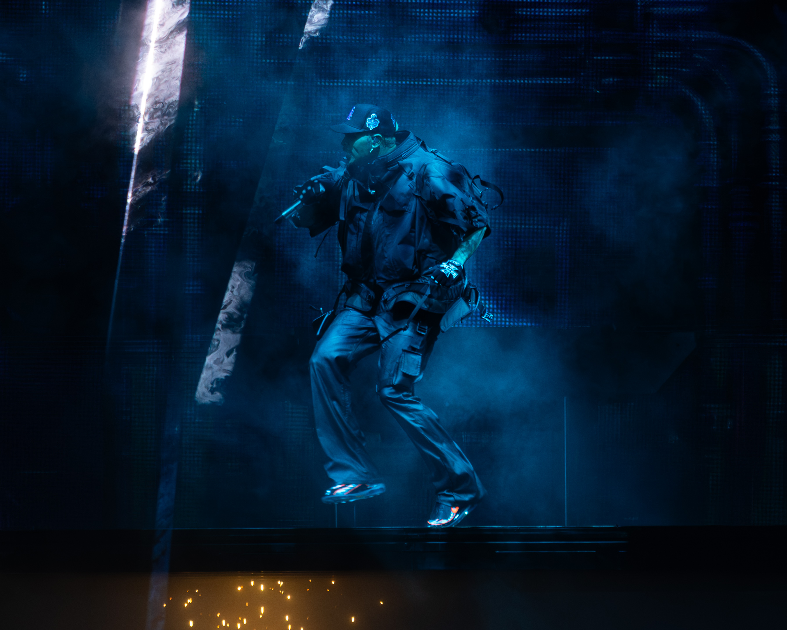 Chris Brown on stage