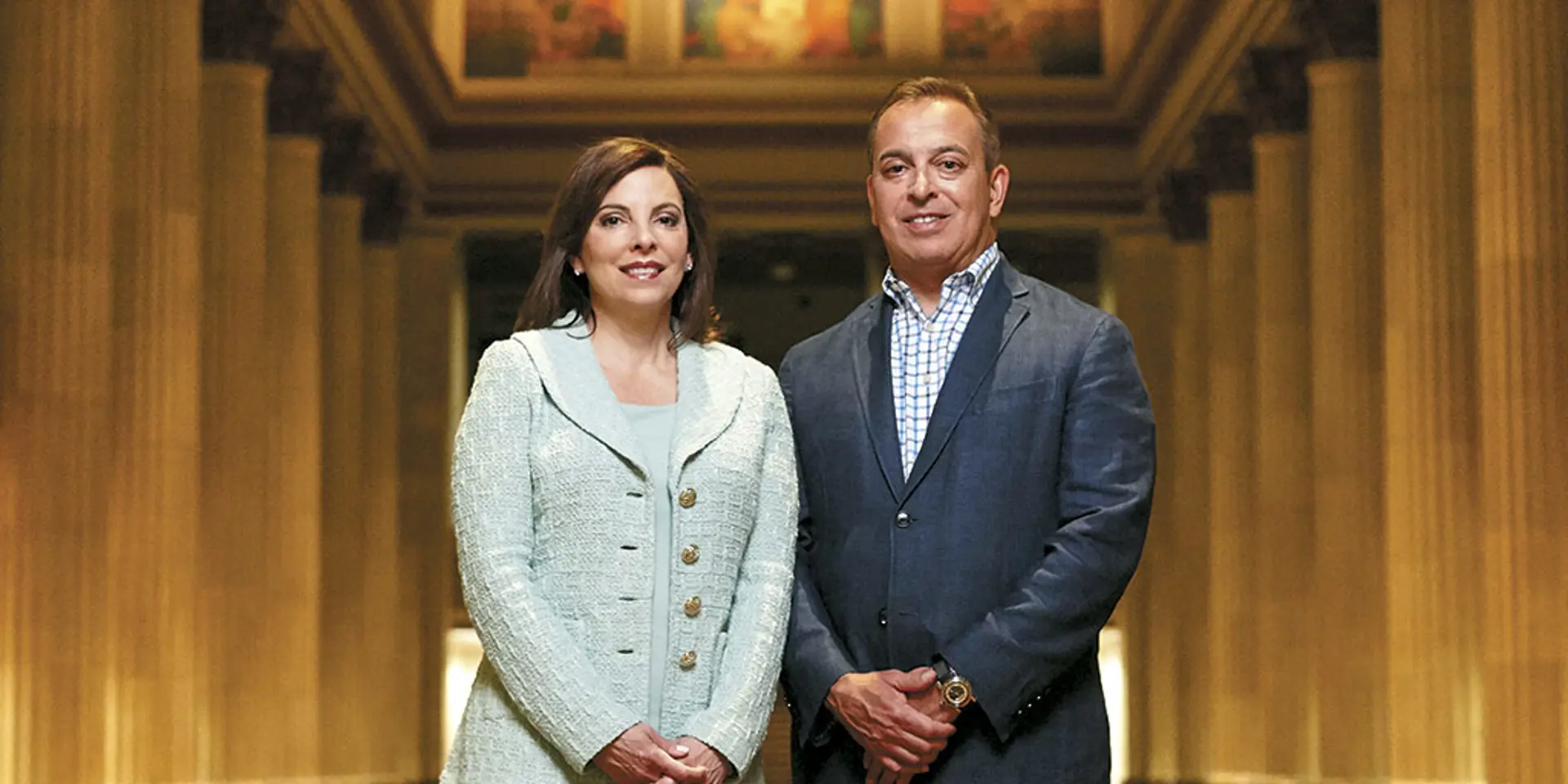 The Sinitos posing for a photo