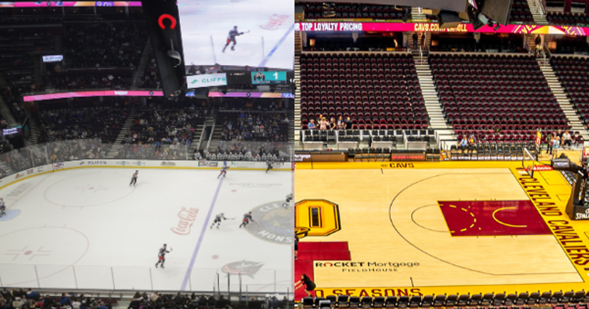 Golden Rockets Home Rink Entrence From Cavs Court to Monsters Hockey Rink: Behind Rocket Arena’s Quick ...