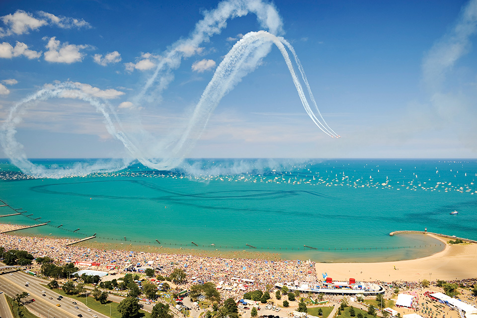 The Chicago Air and Water Show in Chicago, Illinois (photo by NAB Aerial) The Chicago Air and Water Show in Chicago, Illinois (photo by NAB Aerial)