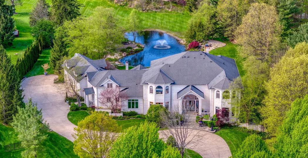 aerial shot of 25 Brandon Court