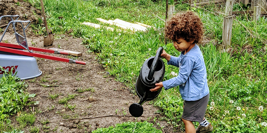 By overseeing three apiaries in Akron, Brent Wesley is able to harvest different types of honey thanks to the variety of flowers pollinated by his bees. He often finds ways to involve his own family in the process, such as his 3-year-old son Sam.