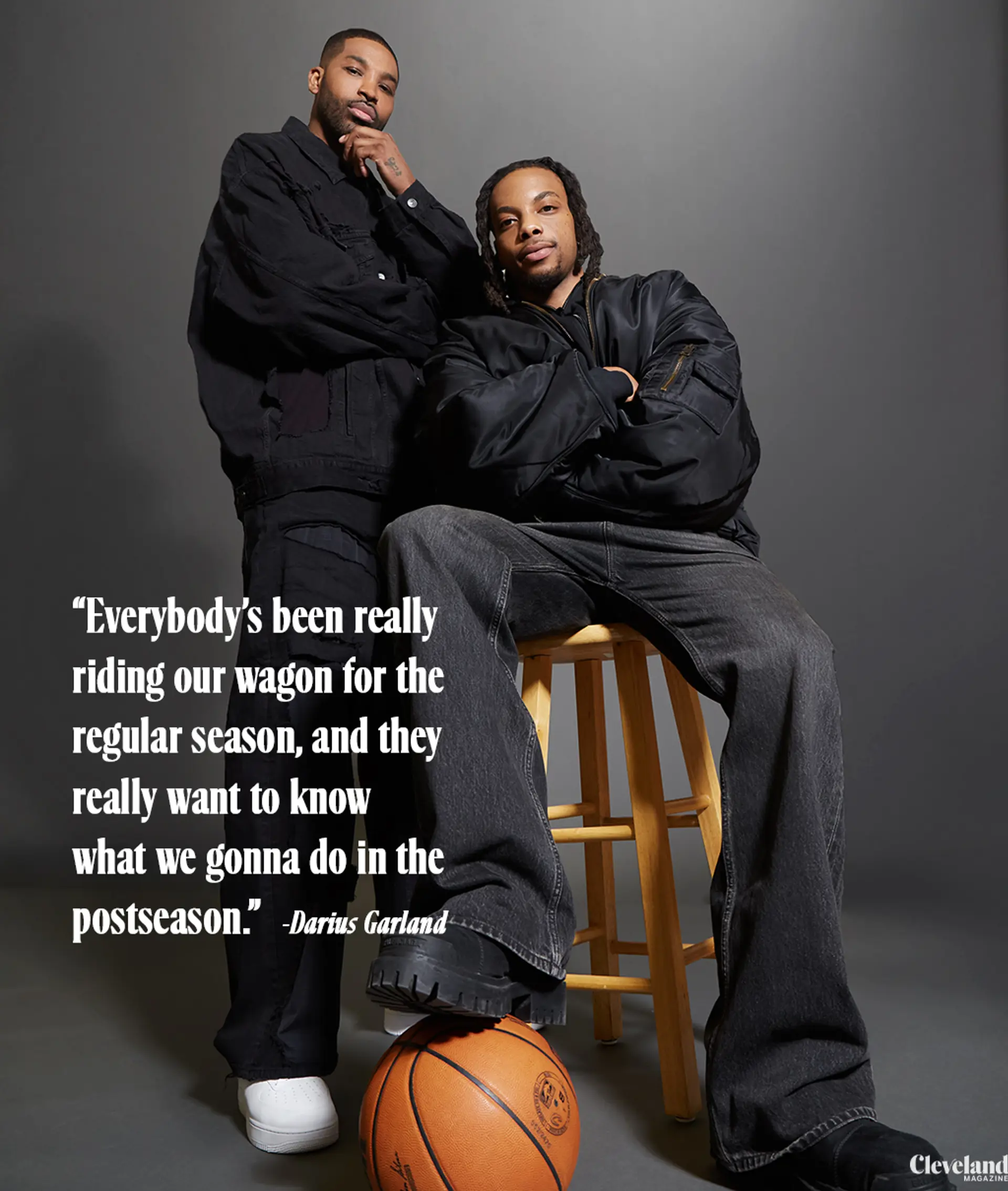 Tristan Thompson and Darius Garland