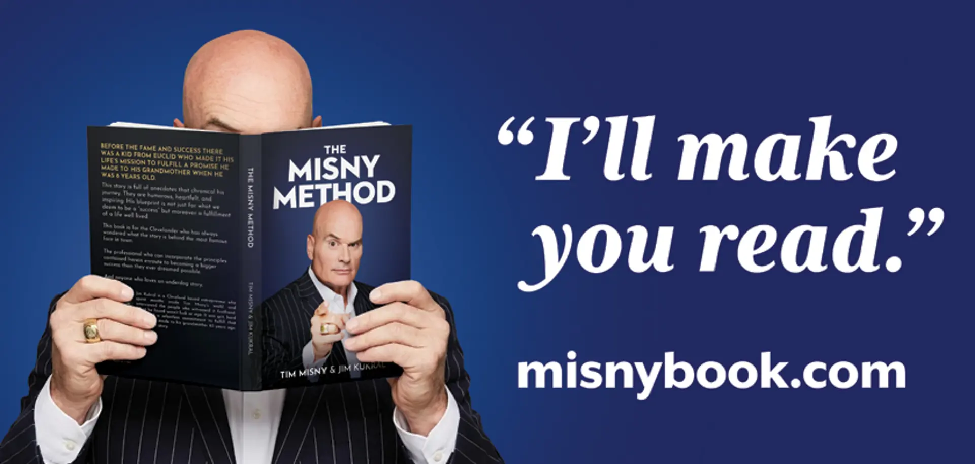 Billboard design for Tim Misny Book