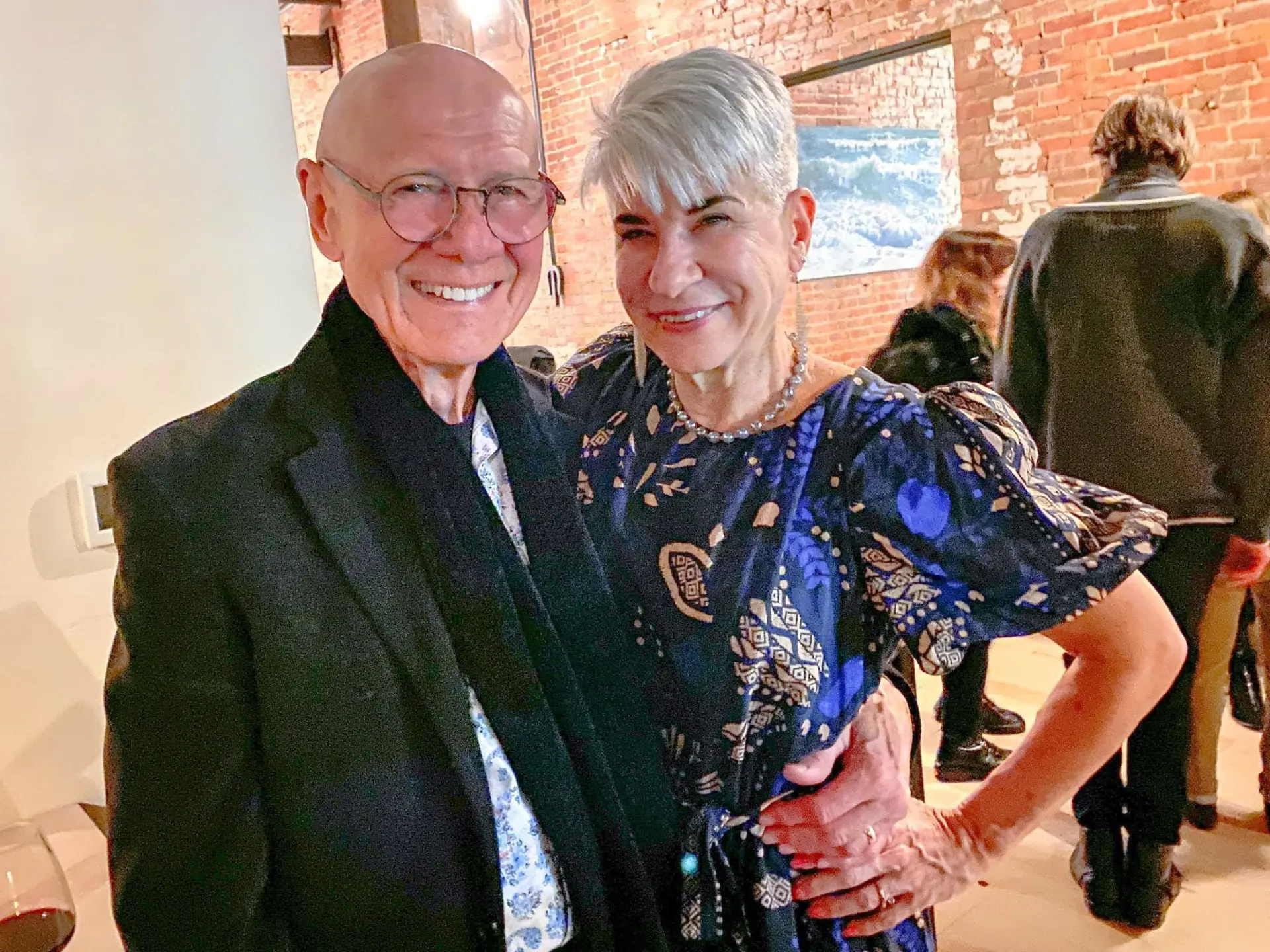 Couple smiling for a photo.