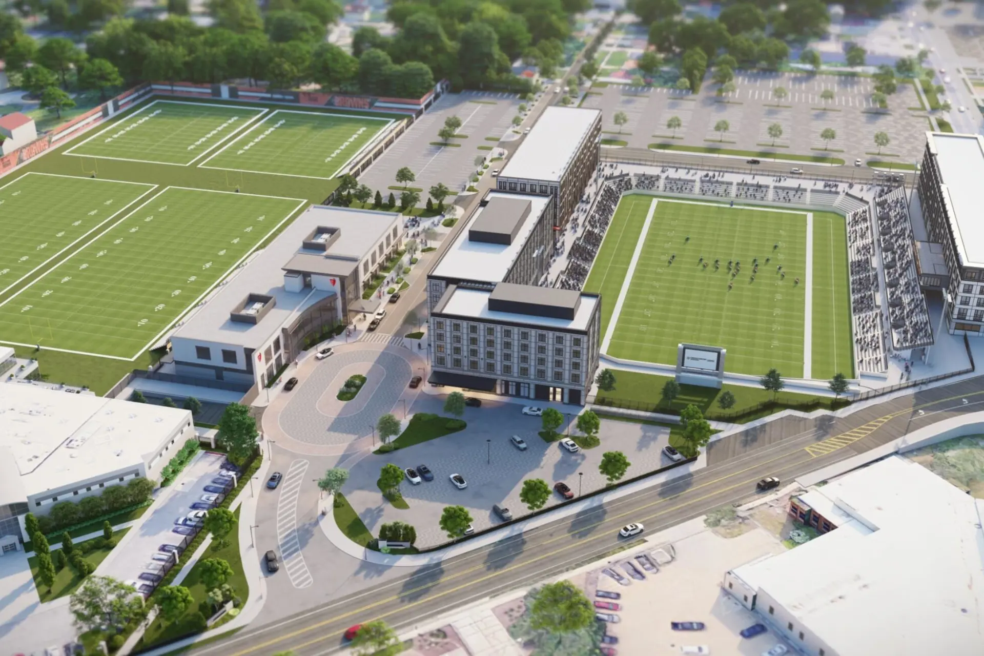 A rendering of Haslam Sports Group's Berea development. | DiGeronimo Cos.