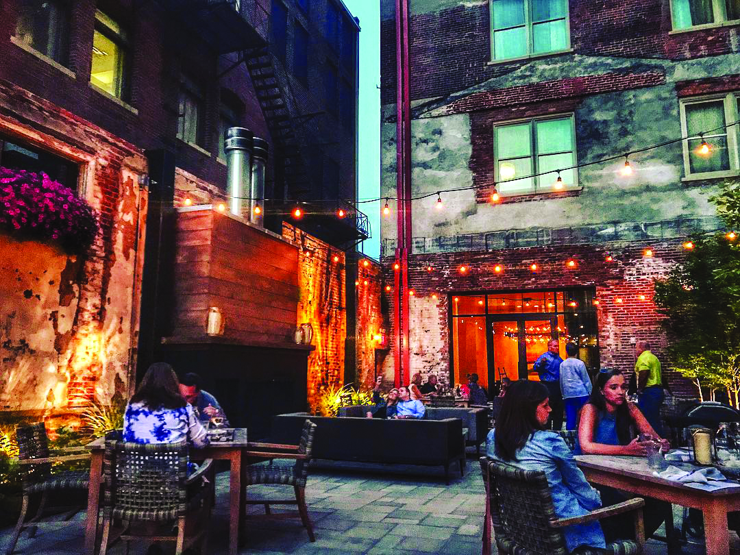 The patio at Hotel Covington in Covington, Kentucky (photo courtesy of destination) The patio at Hotel Covington in Covington, Kentucky (photo courtesy of destination)