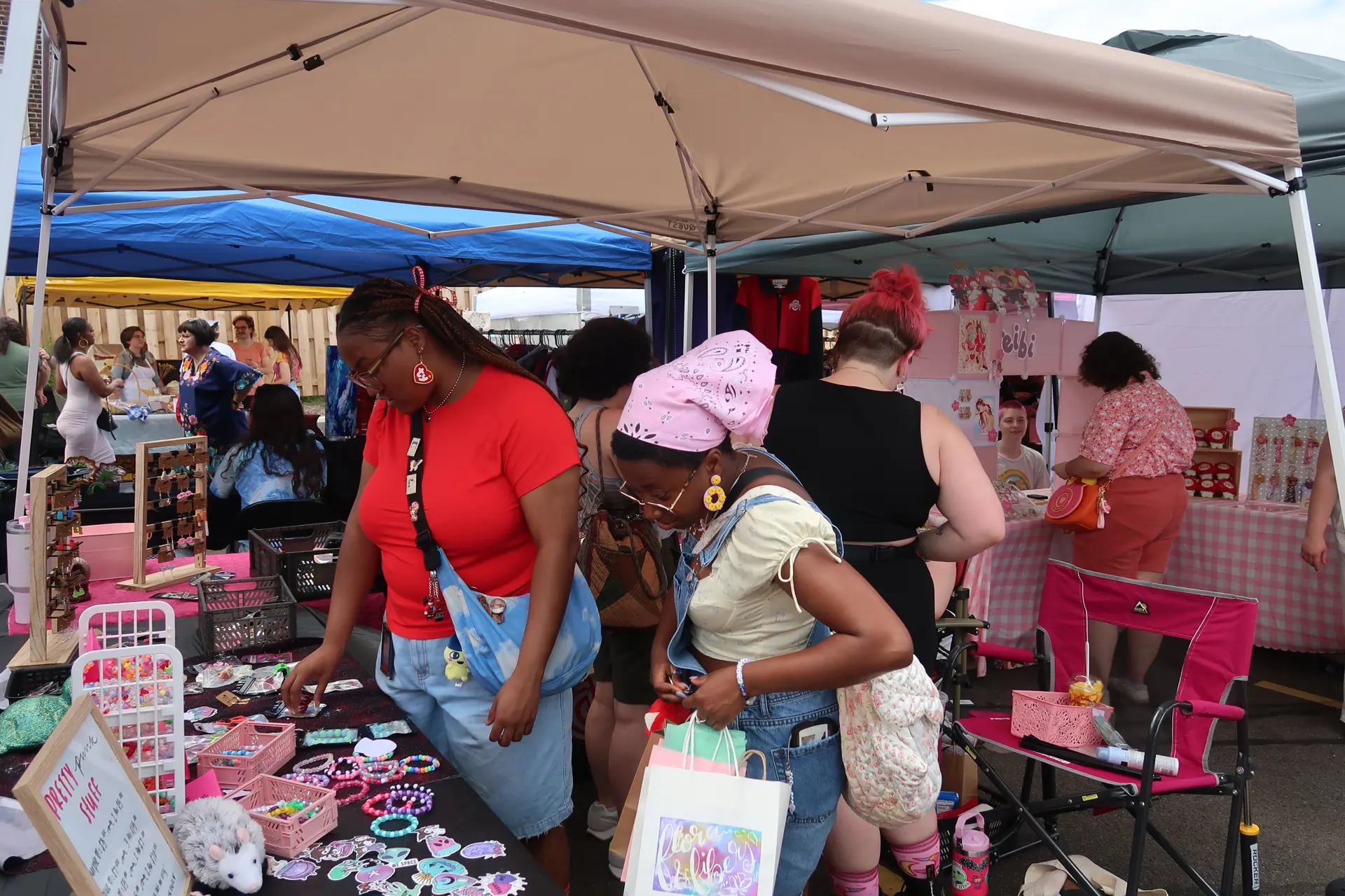 shoppers at Manic Pixie Dream Market