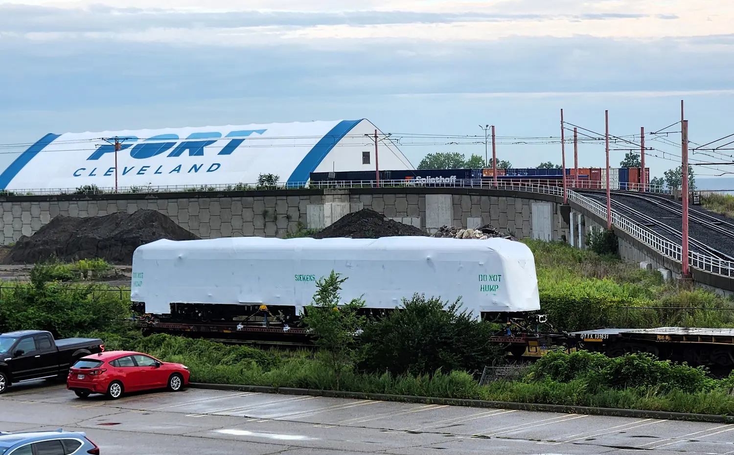 Greater Cleveland RTA’s First New Light-Rail Train Has Been Delivered