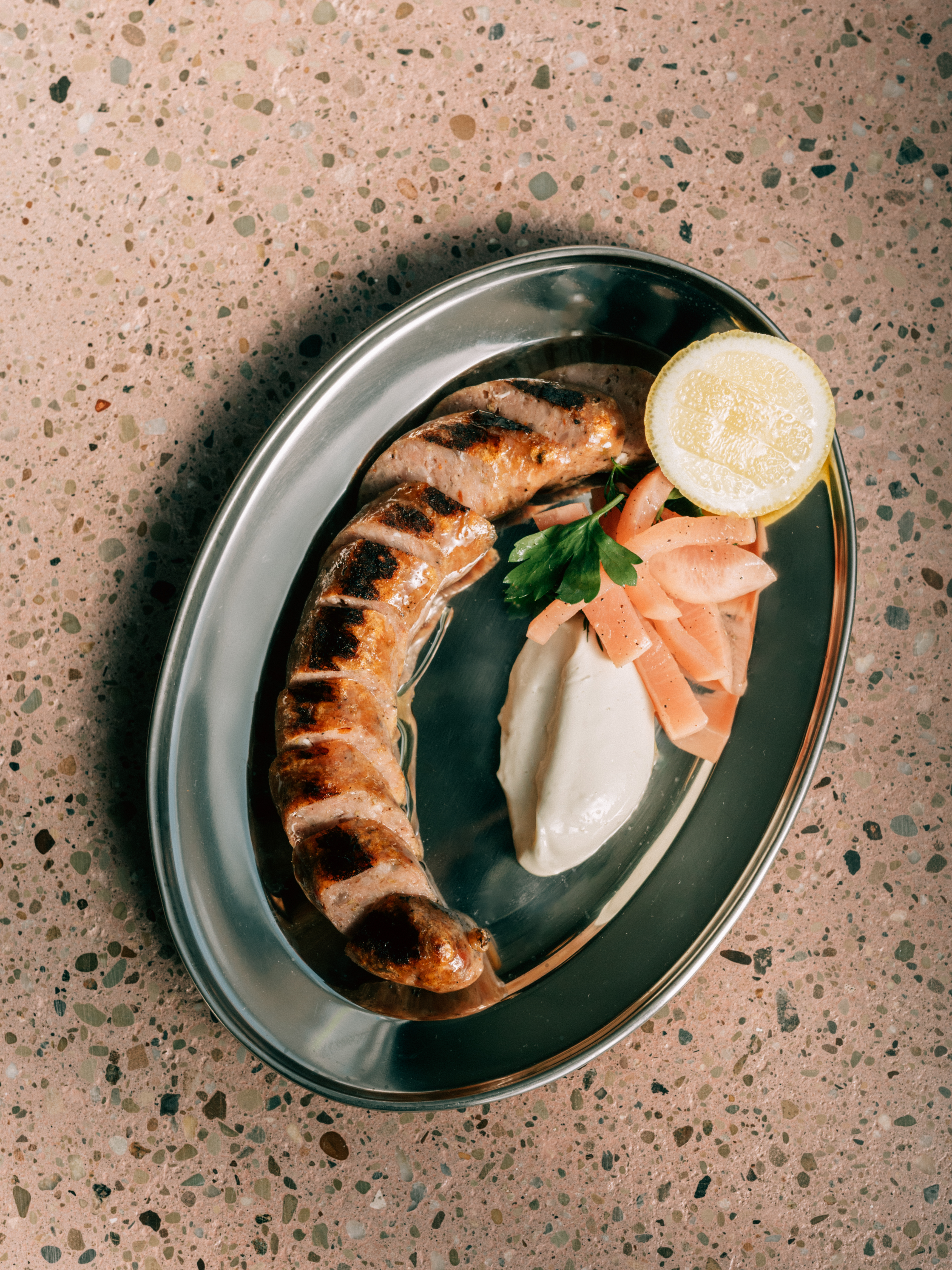 Cotechino, house made smoked Italian Sausage at Rosy