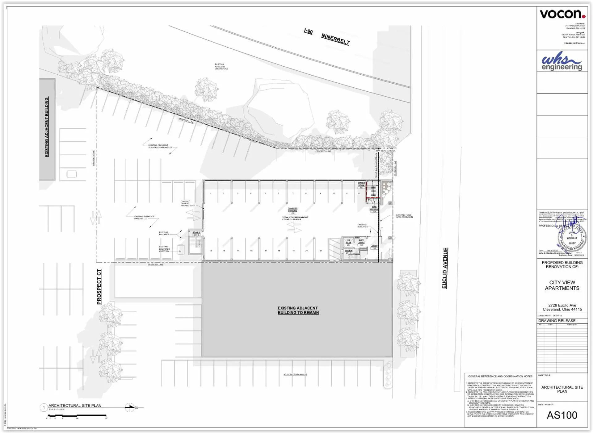 Ground-floor uses for the Innerbelt Buildings are shown here. 