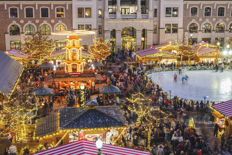 Aerial view of Carmel Christkindlmarket in Carmel, Indiana (photo by Roben Bellomo, Bellomo Studios, Carmel Christkindlmarket) Aerial view of Carmel Christkindlmarket in Carmel, Indiana (photo by Roben Bellomo, Bellomo Studios, Carmel Christkindlmarket)