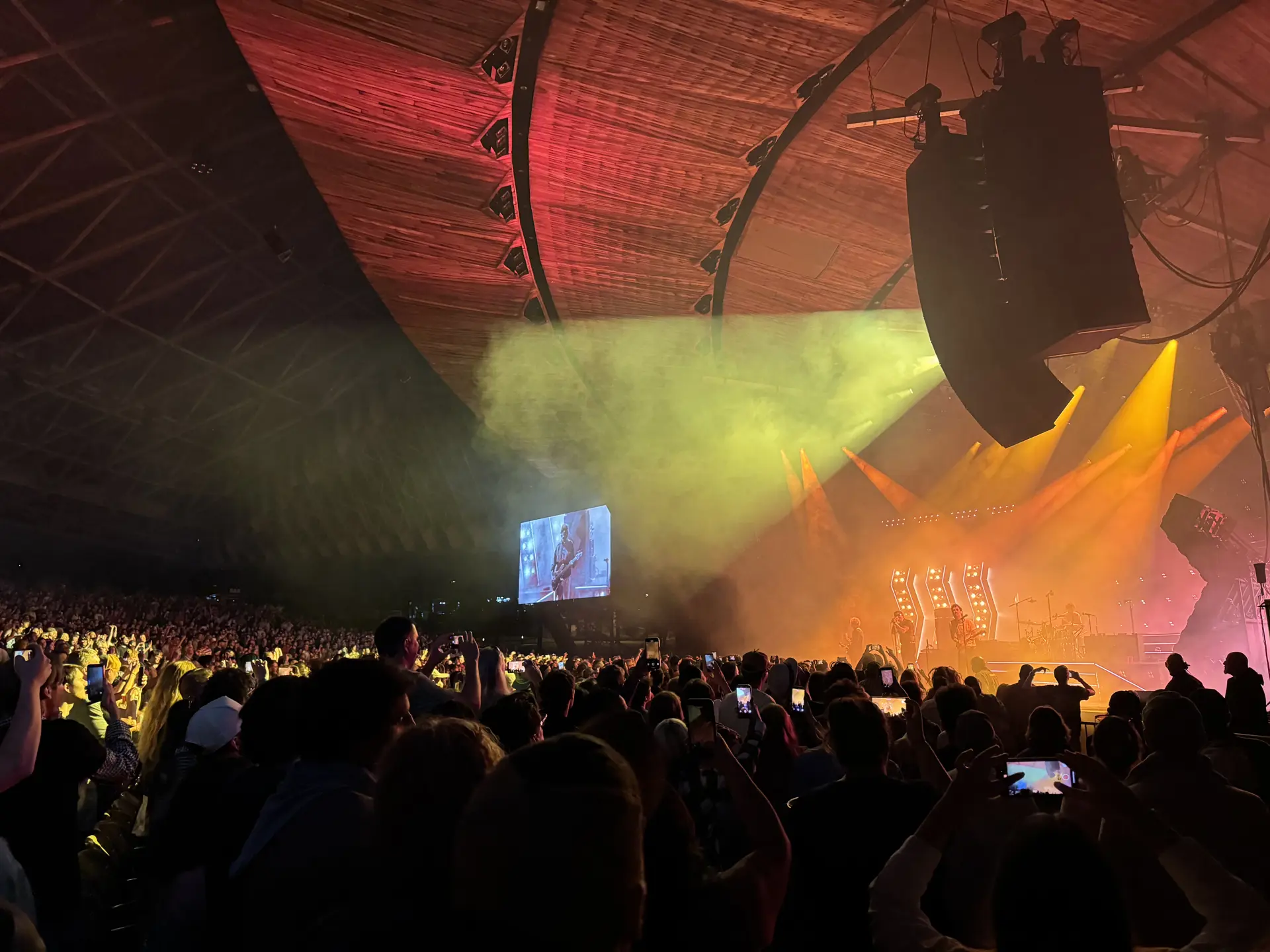 The Strokes on stage at Blossom Music Center