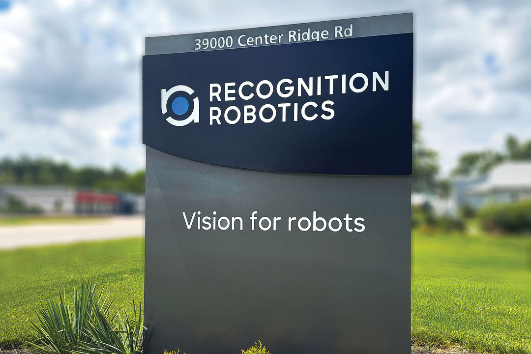 Recognition Robotics outdoor sign