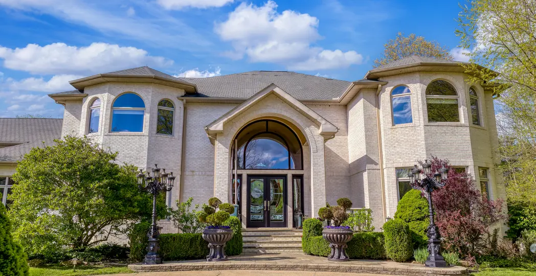 white home exterior
