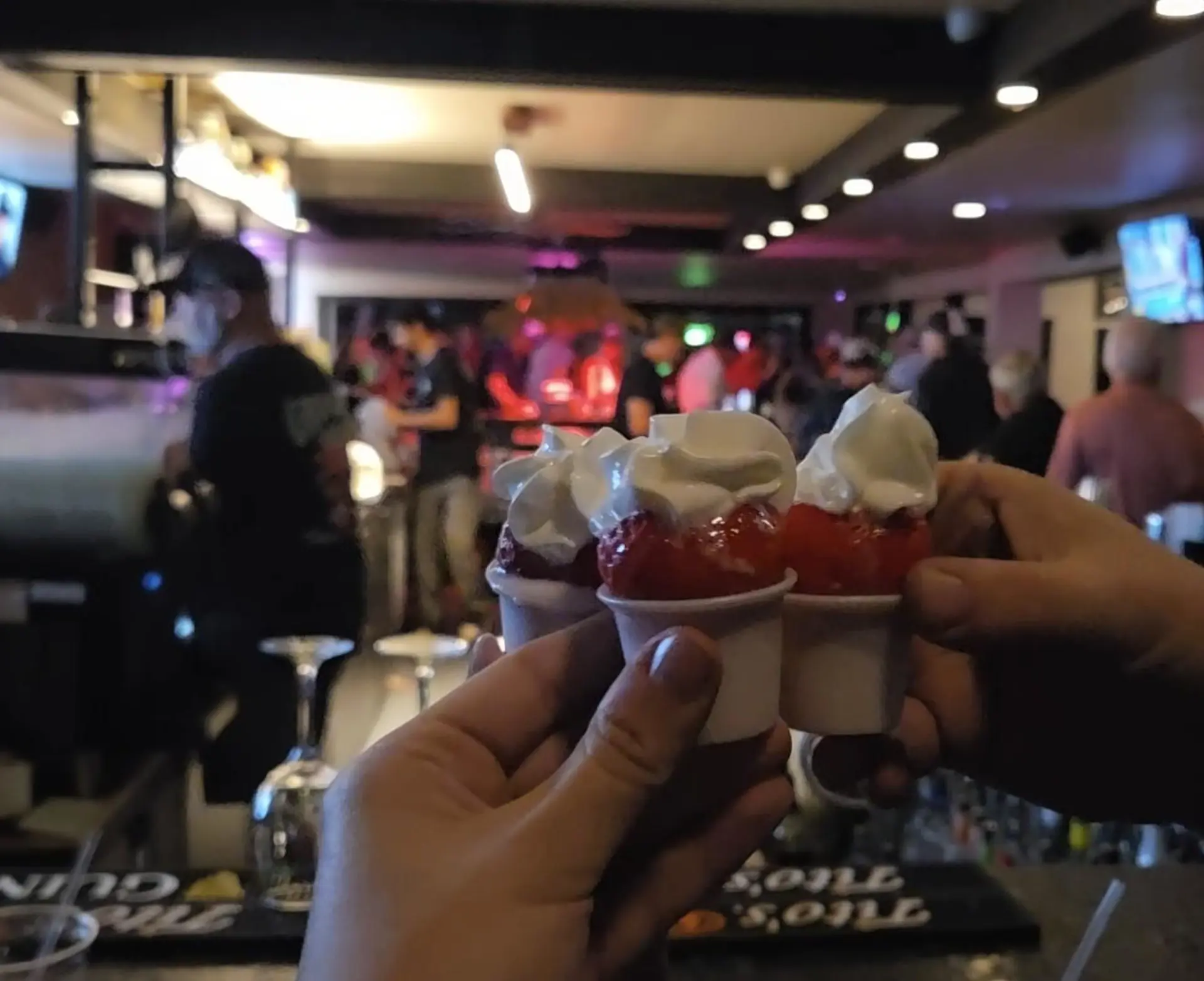 Strawberry Shots at Groove Bar