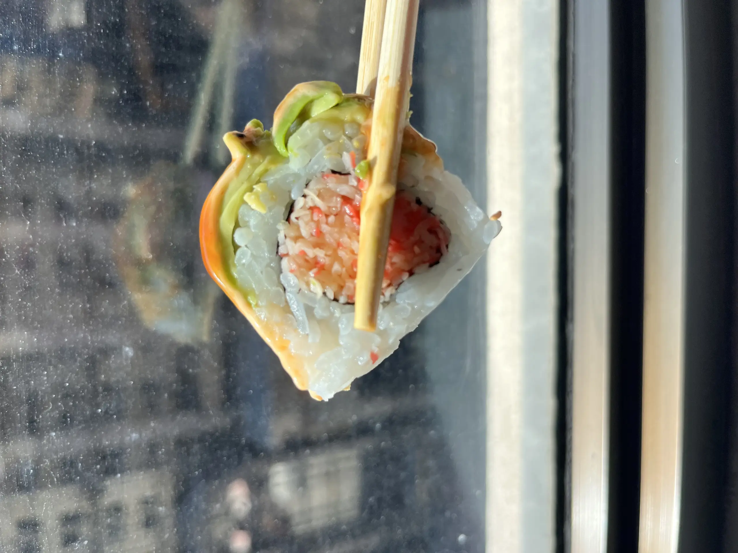 Oishi Cafe sushi roll Asiatown Cleveland Ohio Downtown