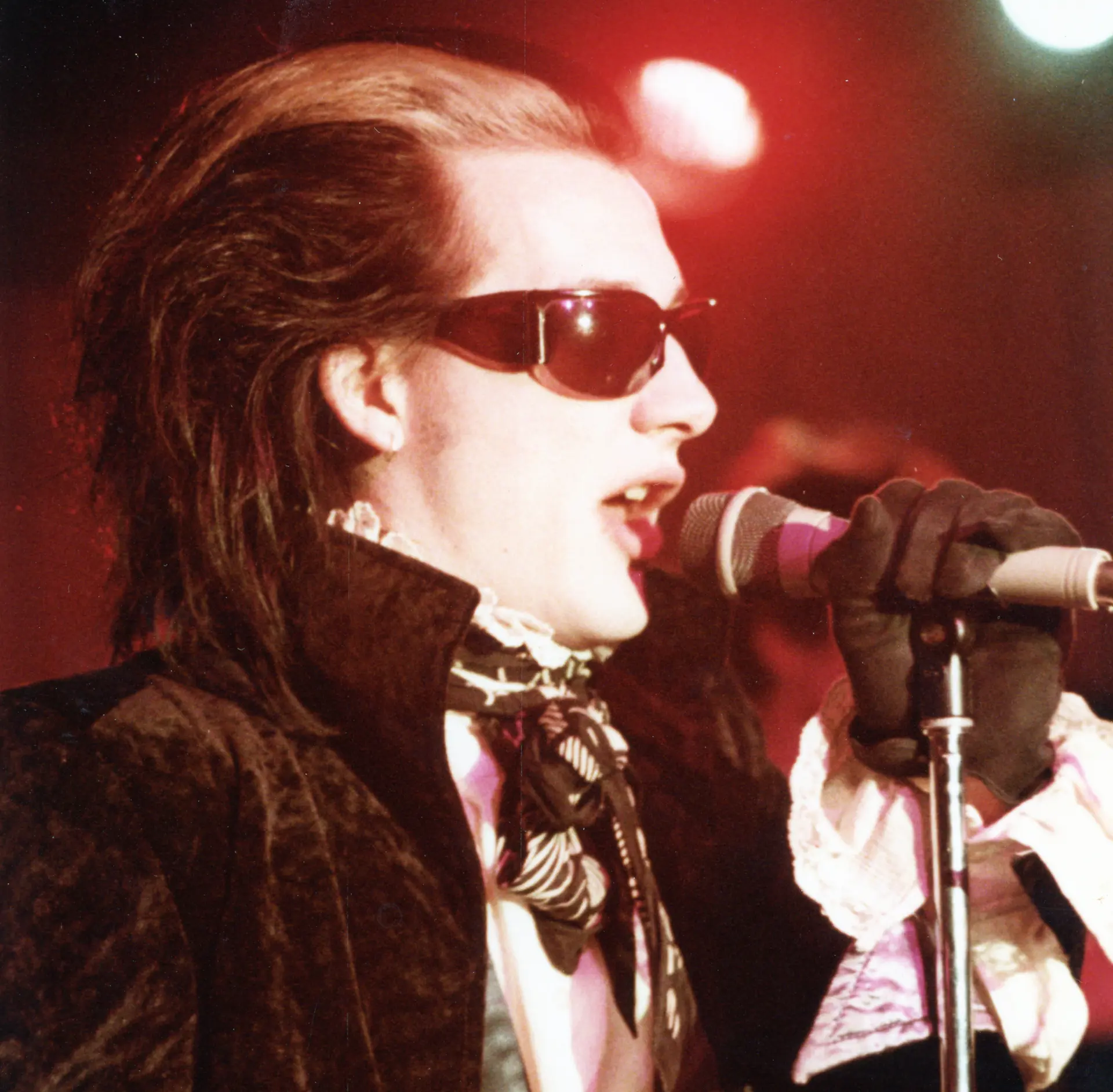 The Damned performing