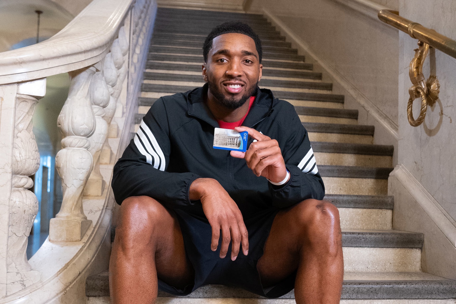 Donovan Mitchell’s Adidas Campaign Takes Over Cleveland Public Library