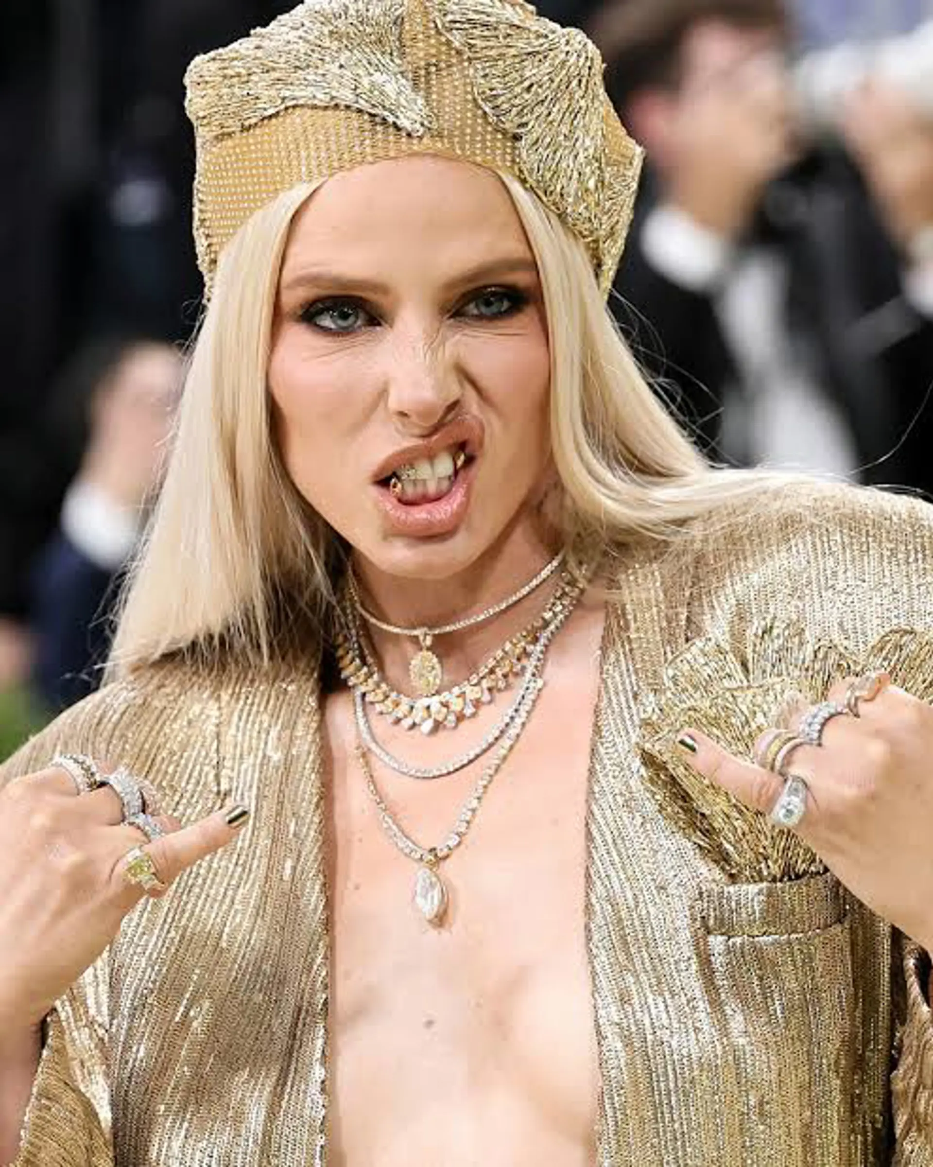 Lauren Wasser at the Met Gala