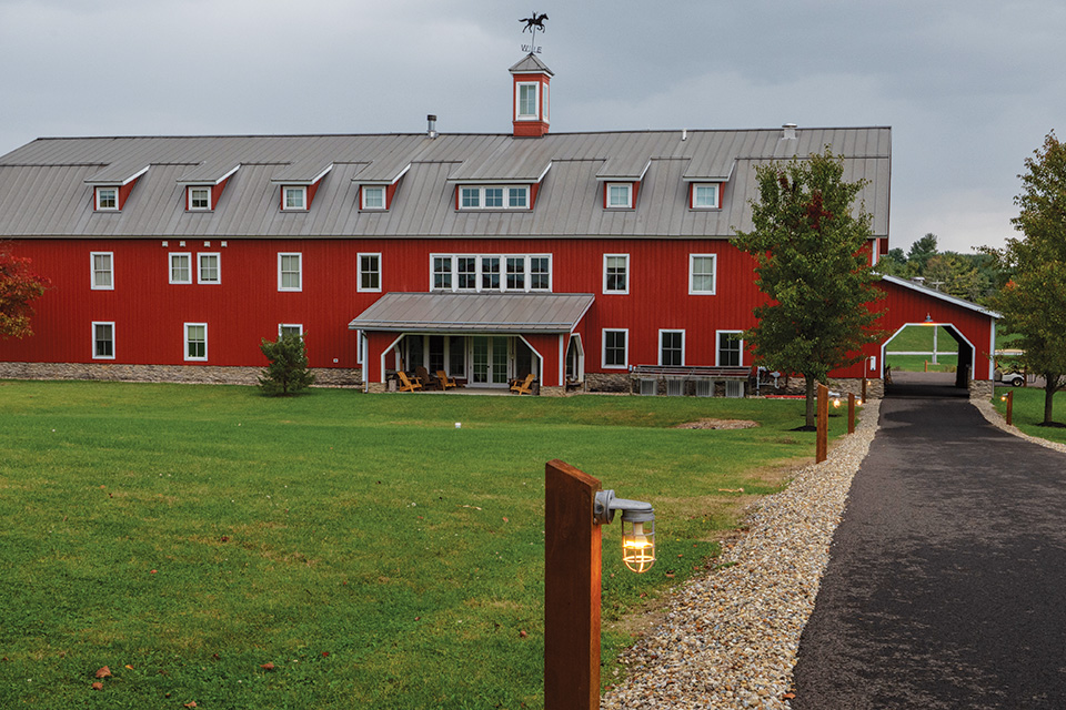 Exterior of barn at Flying Horse Farms in Mt Gilead (photo courtesy of Flying Horse Farms)