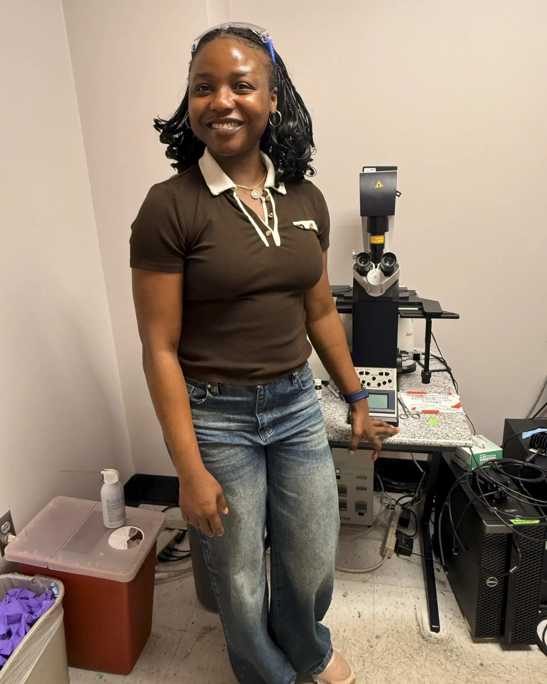 a downtown Cleveland resident originally from Lagos, Nigeria, who is pursuing her PhD in polymer engineering at Case Western Reserve University