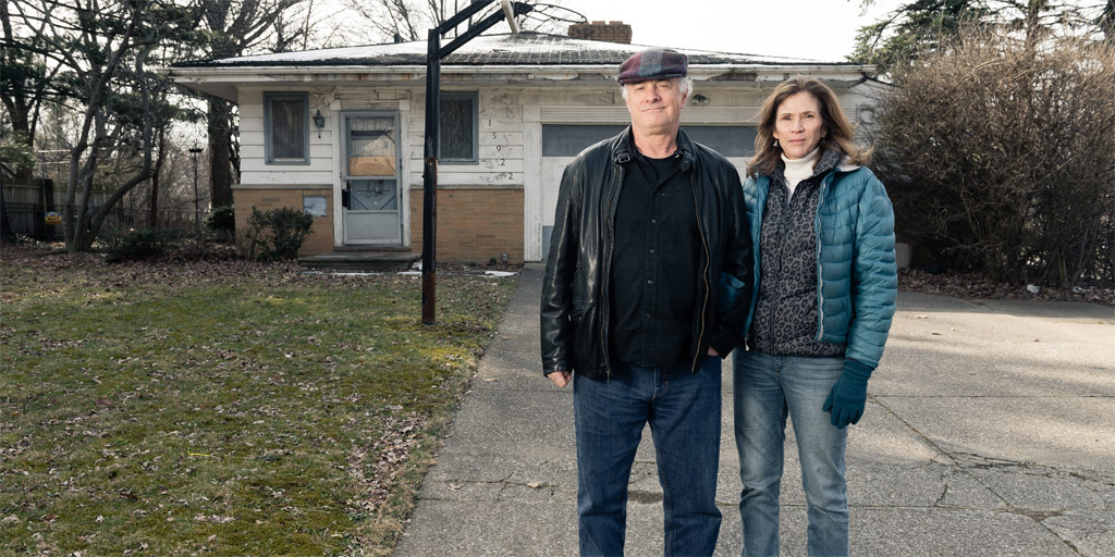 Mike and Fiona Reilly advocate cleaning up homes that are in disrepair. | PHOTOGRAPHED BY JASON MILLER