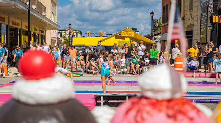 Crowd at Great American Banana Split Festival in Latrobe, Pennsylvania (photo courtesy of Great American Banana Split Festival)