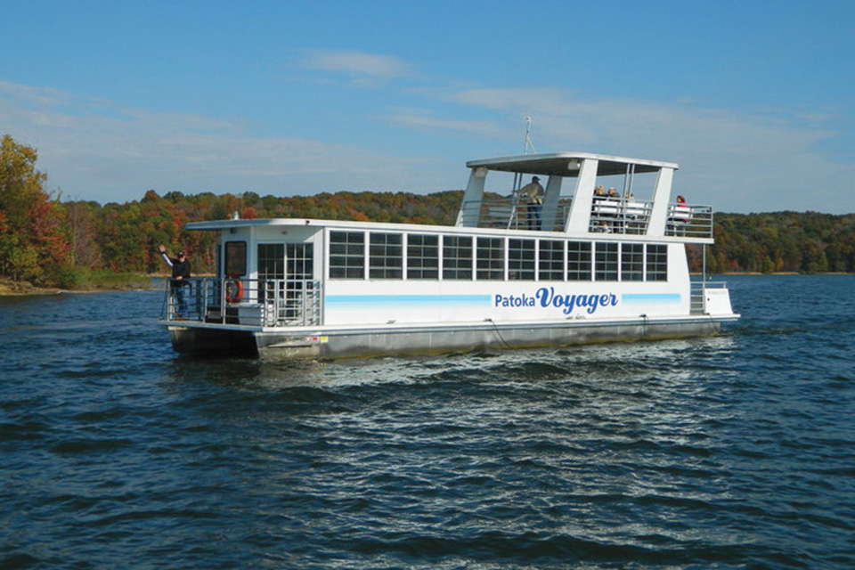 Boat on Patoka Lake in Birdseye, Indiana (photo courtesy of Patoka Lake Marina) Boat on Patoka Lake in Birdseye, Indiana (photo courtesy of Patoka Lake Marina)