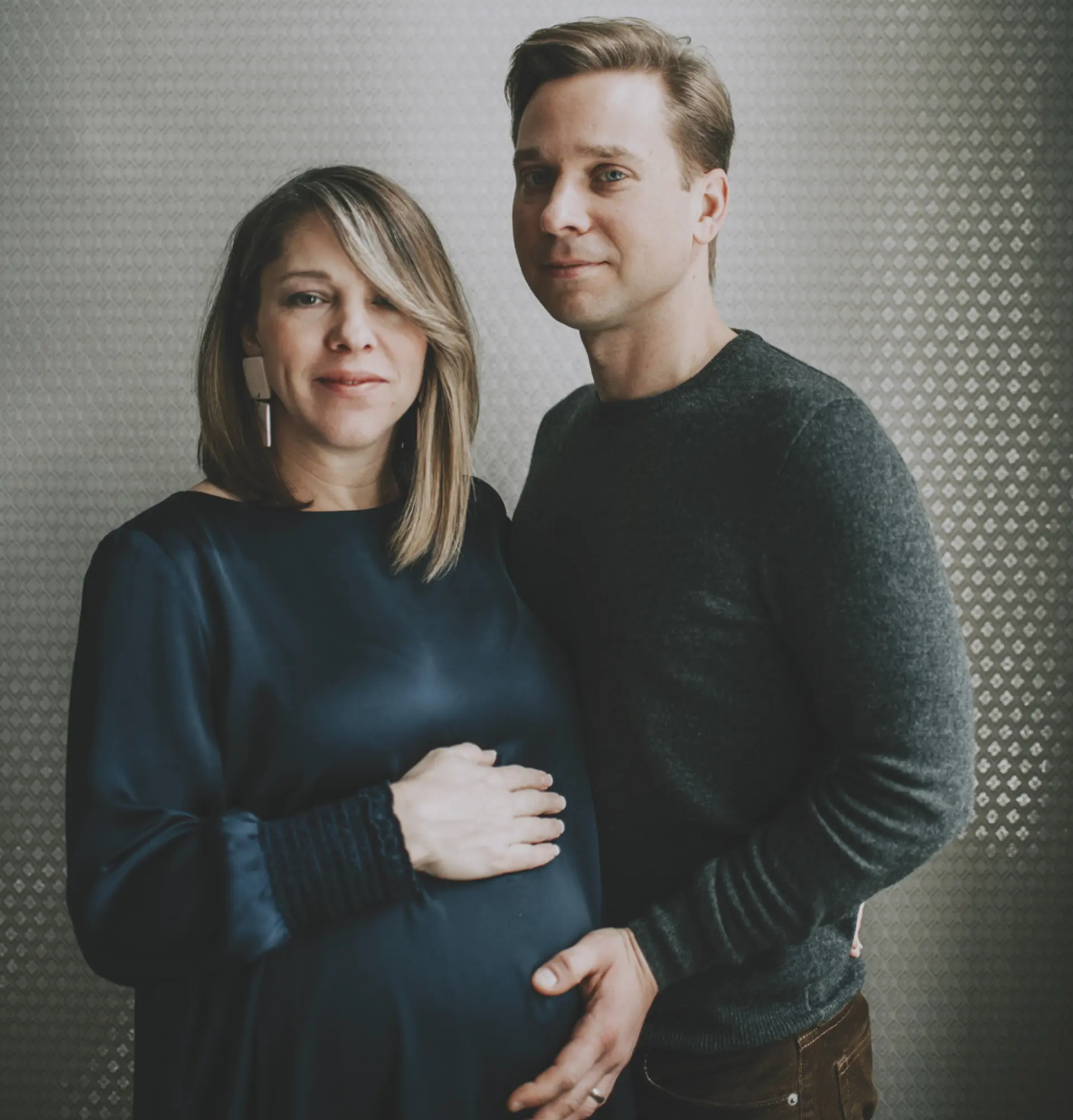 Christine and Kevin Wisnieski, less than a month before the birth of their son. 