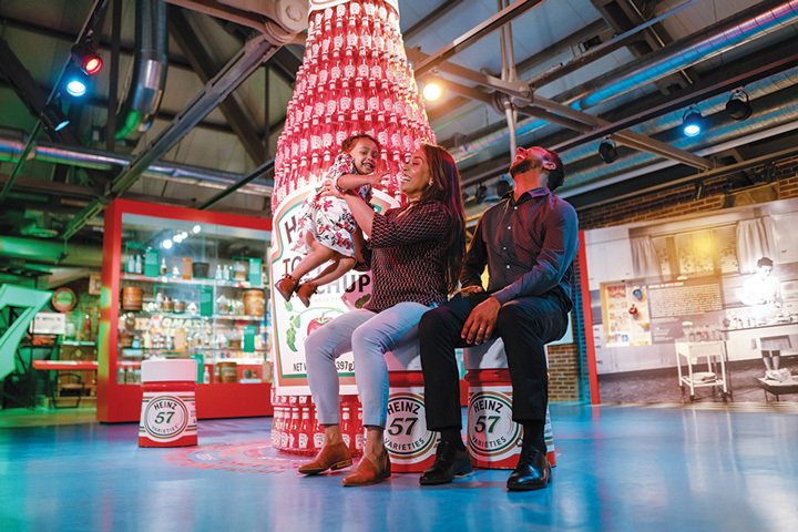 Family at Heinz History Center in Pittsburgh, Pennsylvania (photo courtesy of Heinz History Center)