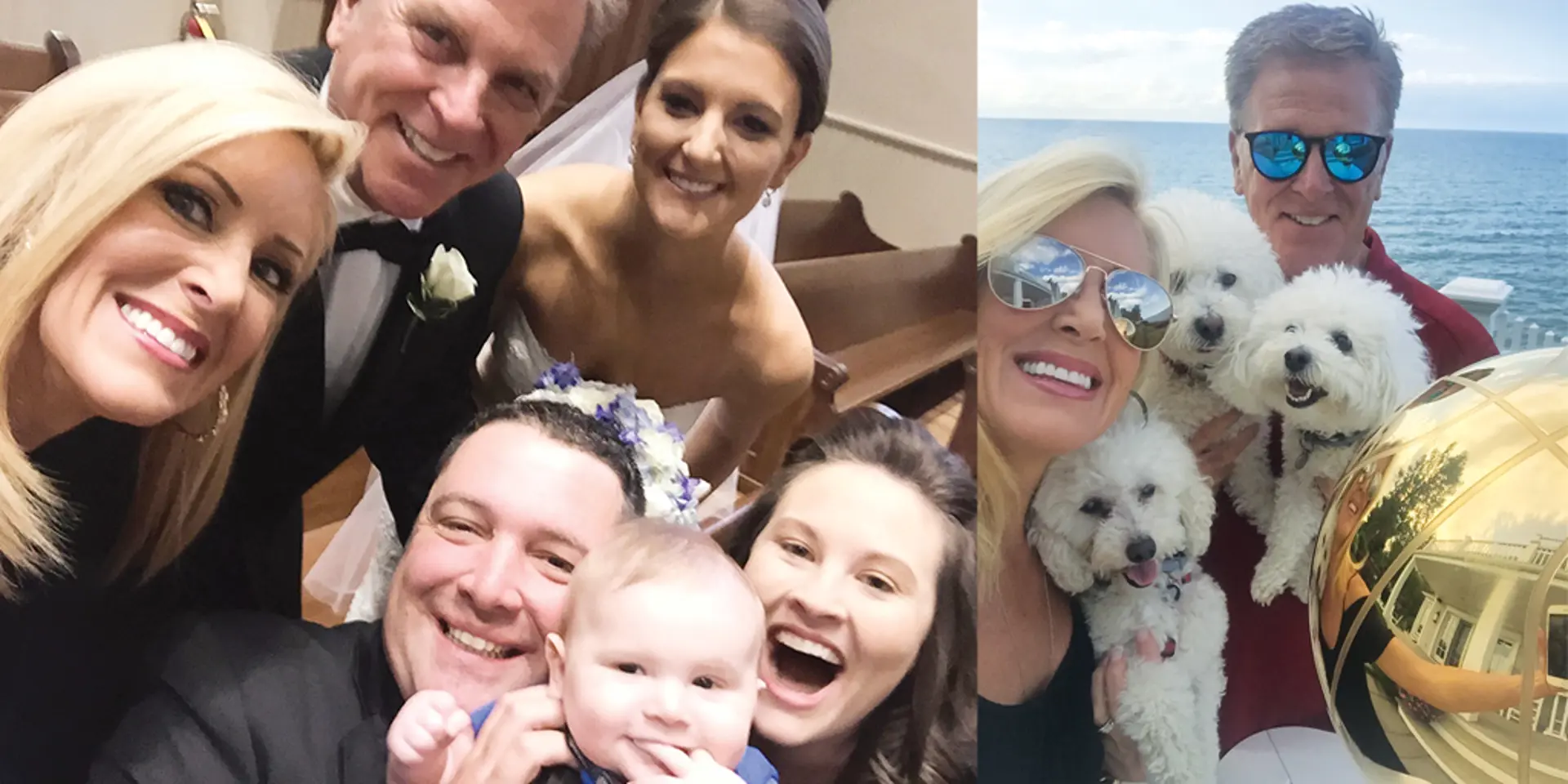 Family photos of Beth McLeod and family.