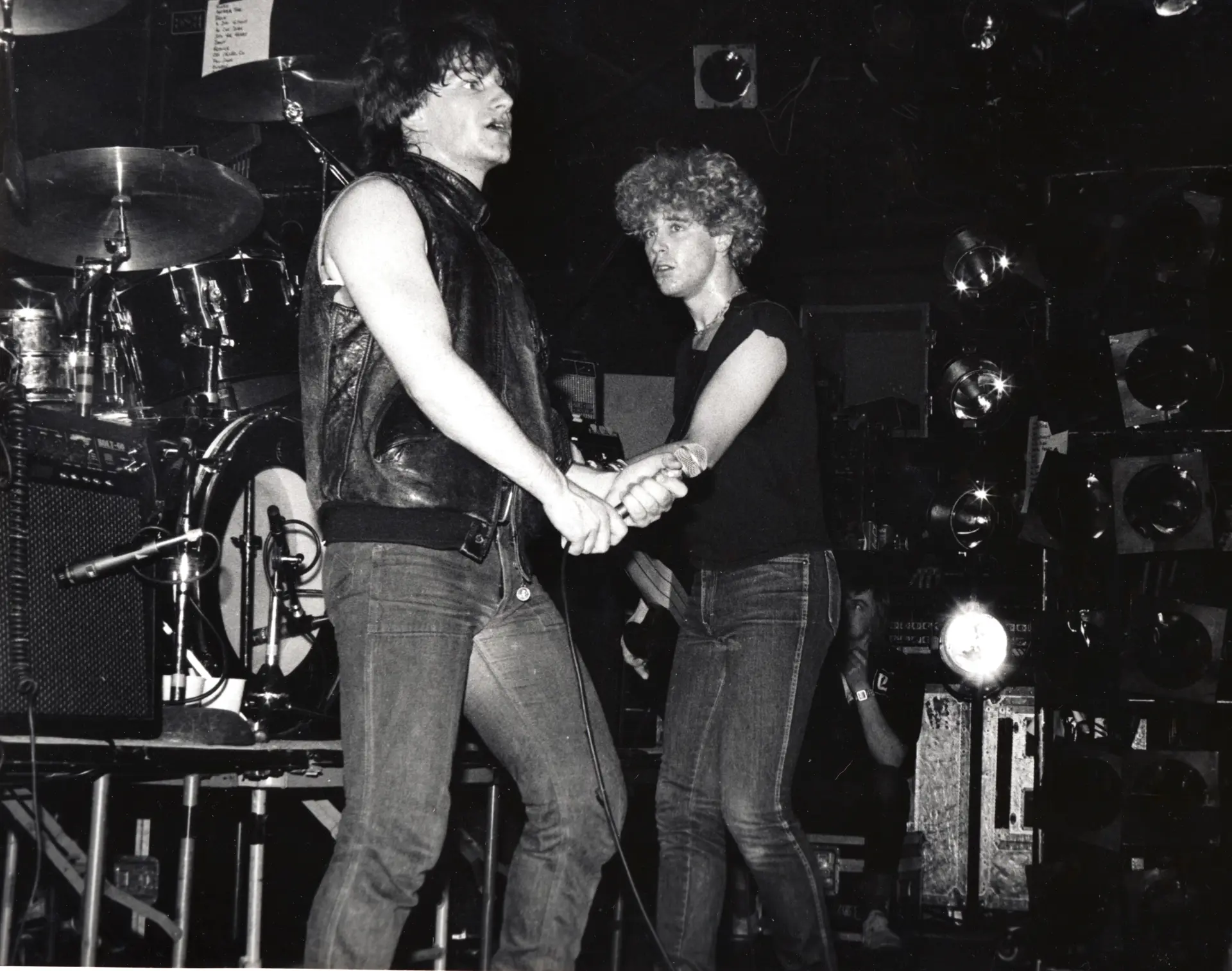 U2 performing onstage