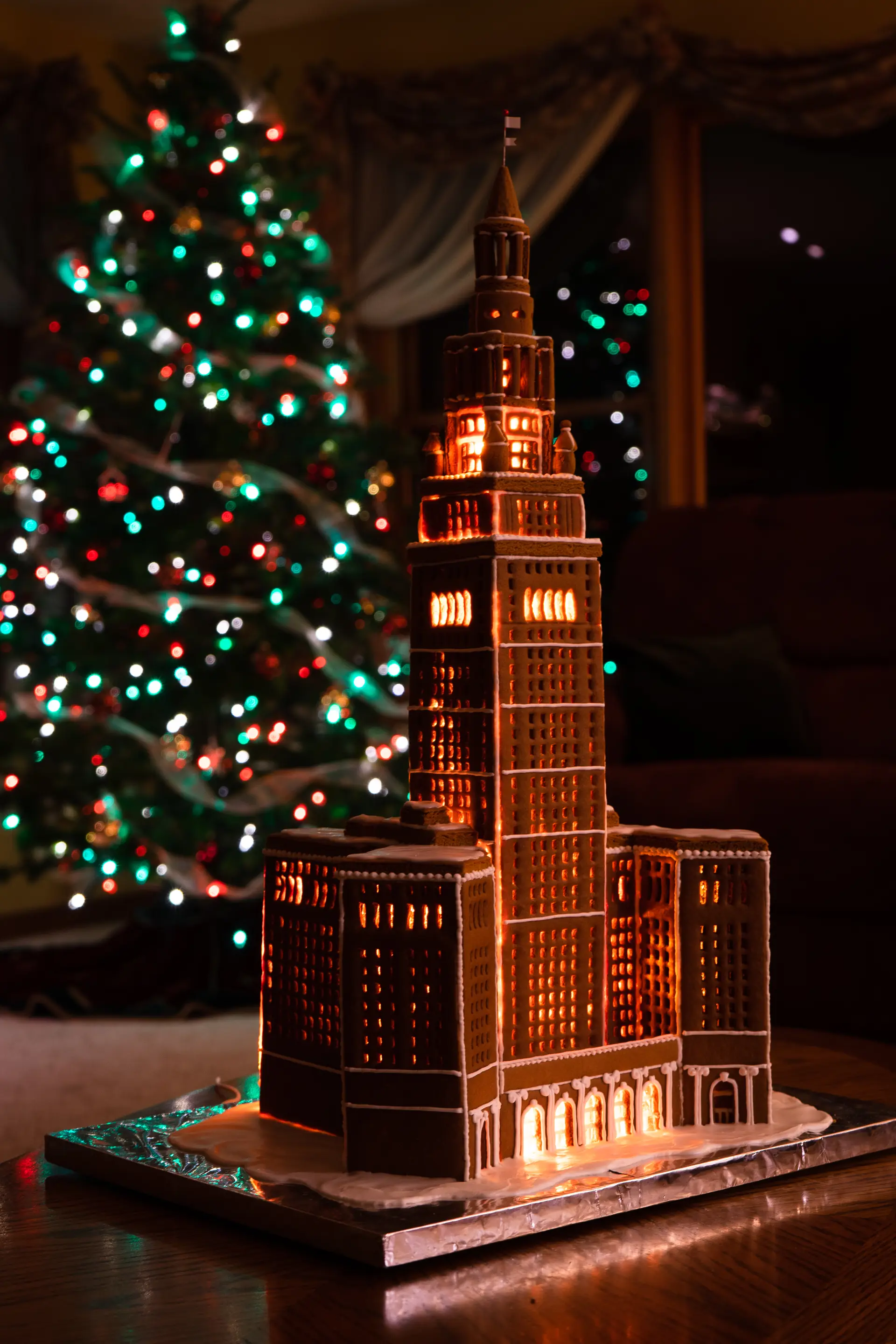 downtown cleveland gingerbread terminal tower