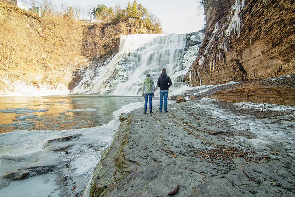 Ithaca Falls in Ithaca, New York (photo by Stu Gallagher)